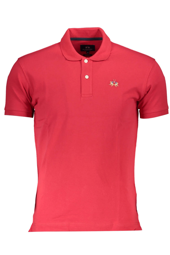 LA MARTINA MEN&#39;S SHORT SLEEVE POLO SHIRT RED