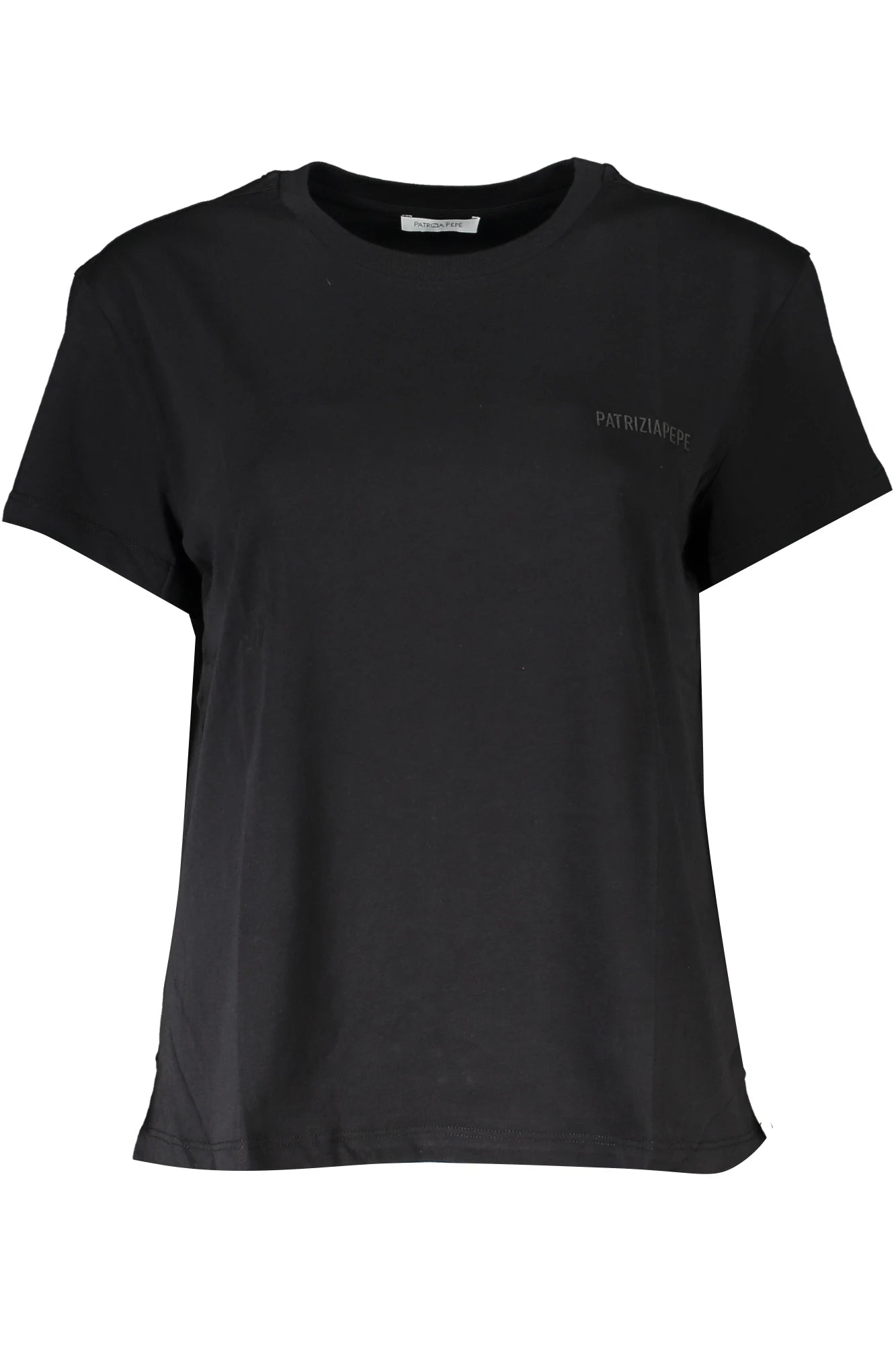 PATRIZIA PEPE WOMEN&#39;S SHORT SLEEVE T-SHIRT BLACK