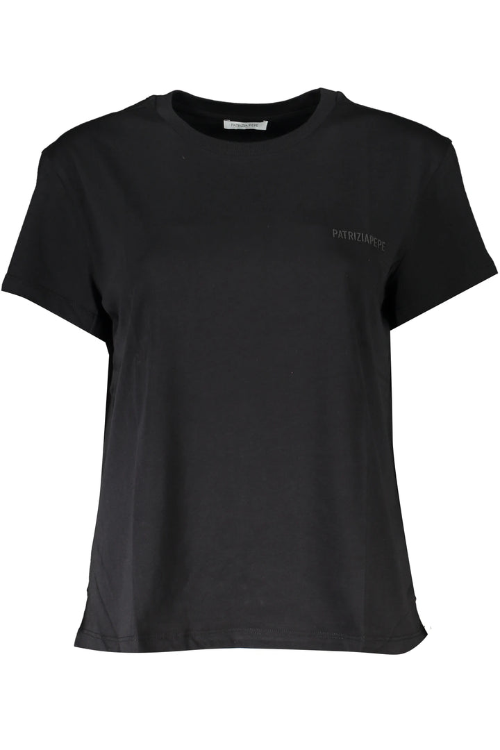 PATRIZIA PEPE WOMEN&#39;S SHORT SLEEVE T-SHIRT BLACK