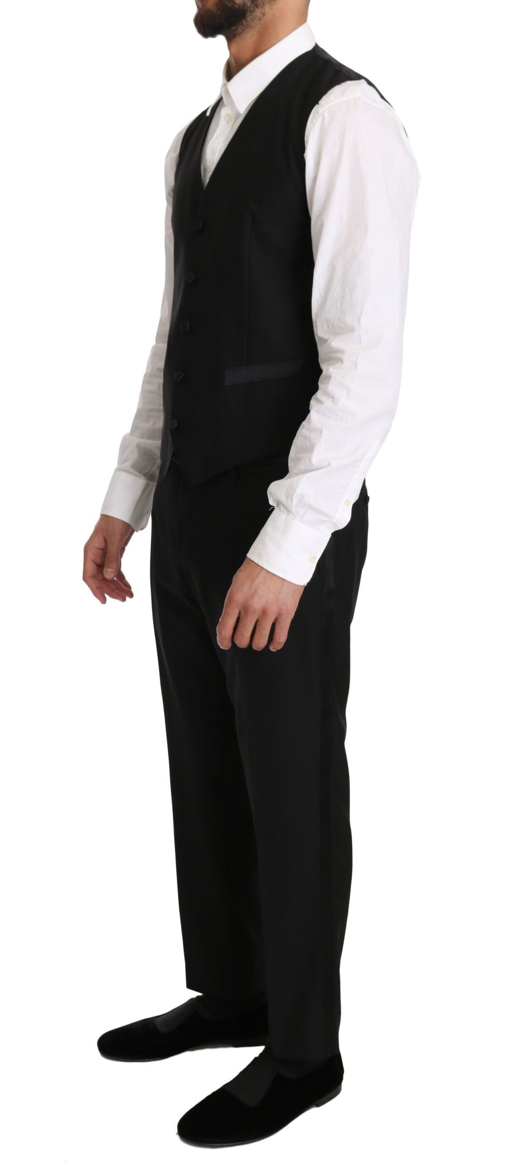 Gilet formel slim noir élégant Dolce &amp; Gabbana