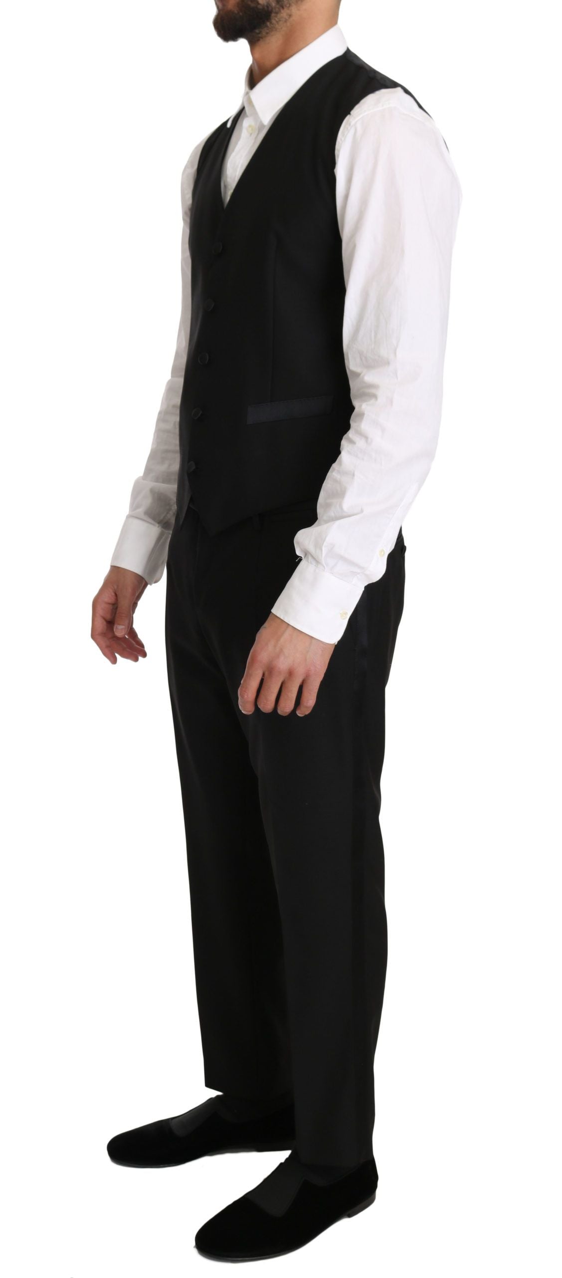 Gilet formel slim noir élégant Dolce &amp; Gabbana
