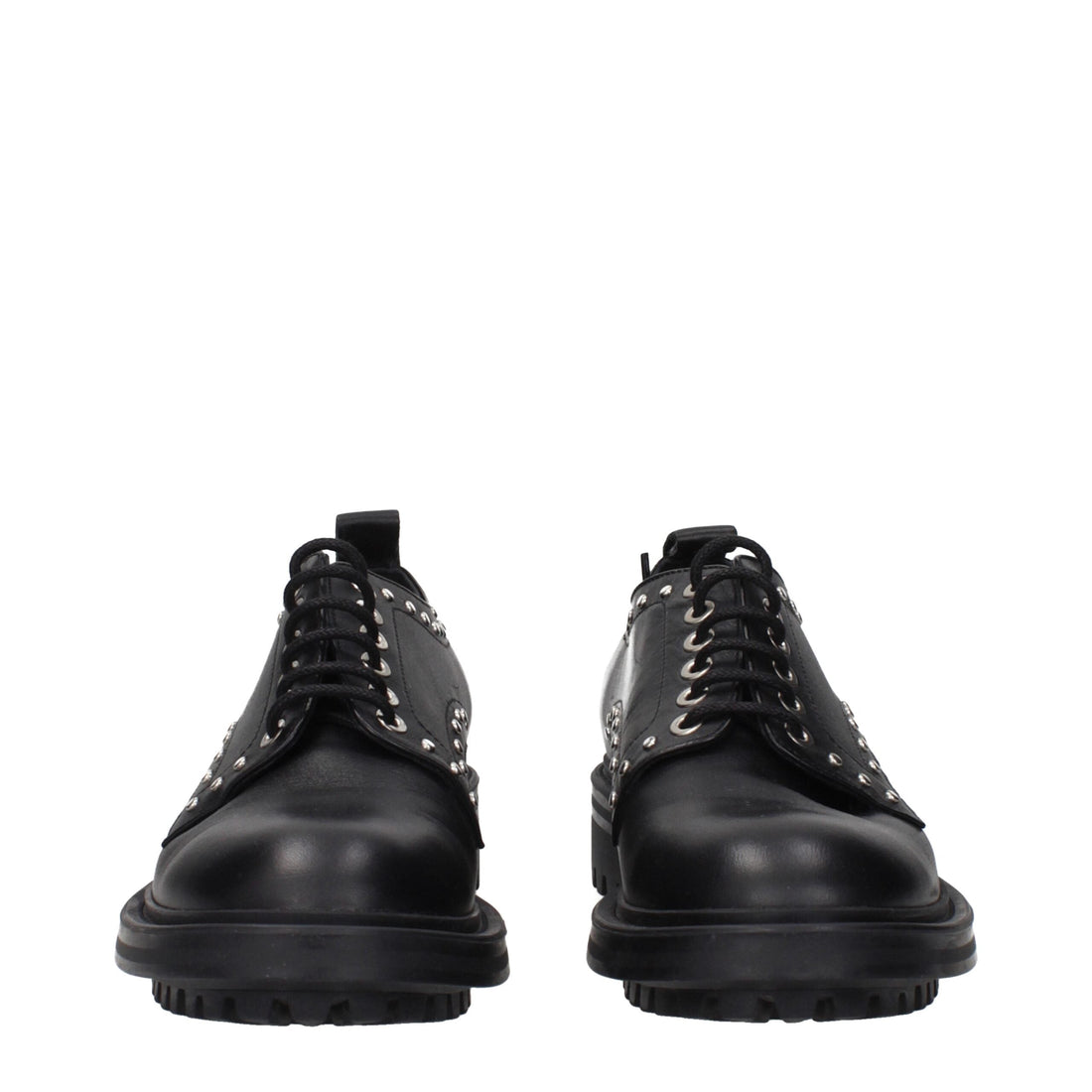 Max Mara Black Leather Oxfords And Derbies