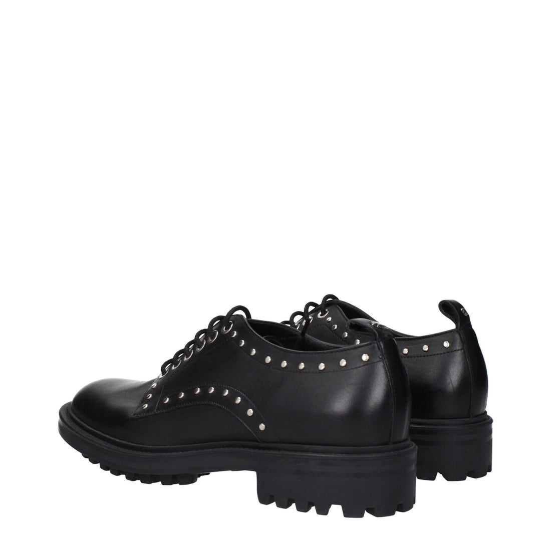 Max Mara Black Leather Oxfords And Derbies