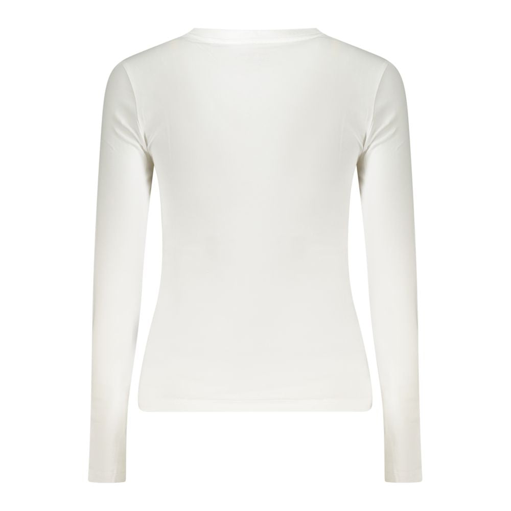 Guess Jeans White Cotton Tops & T-Shirt