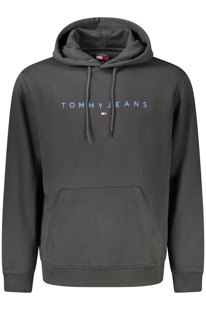 TOMMY HILFIGER MEN&#39;S BLACK ZIP-UP SWEATSHIRT