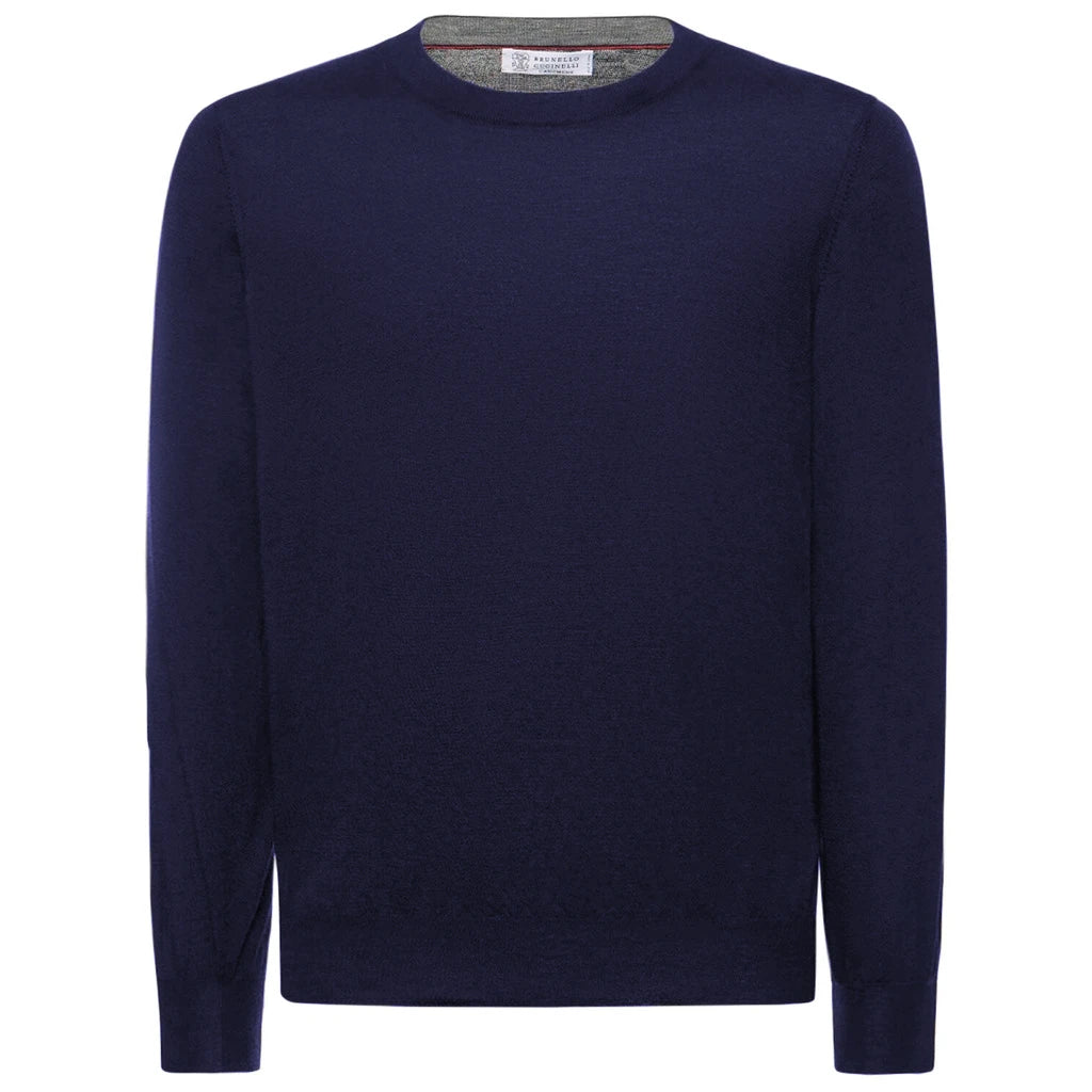 Brunello Cucinelli Sweaters Blue Man