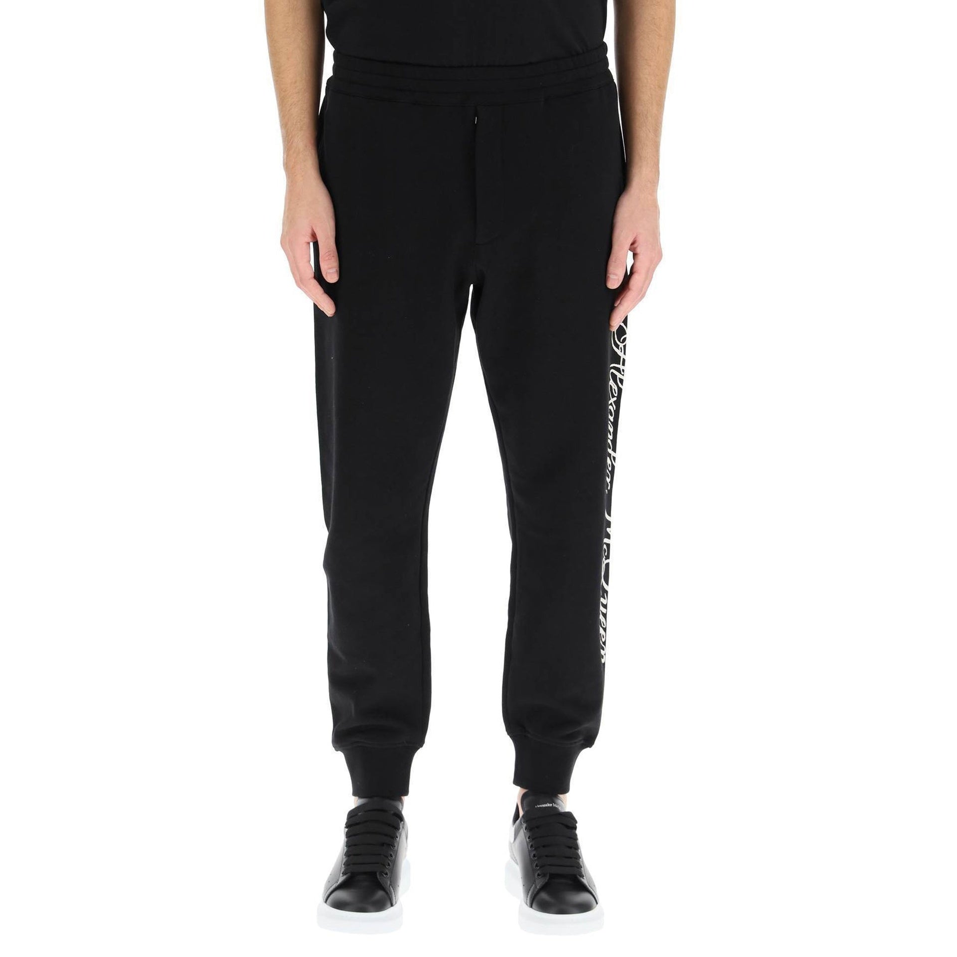 Alexander Mcqueen Logo Cotton Pants