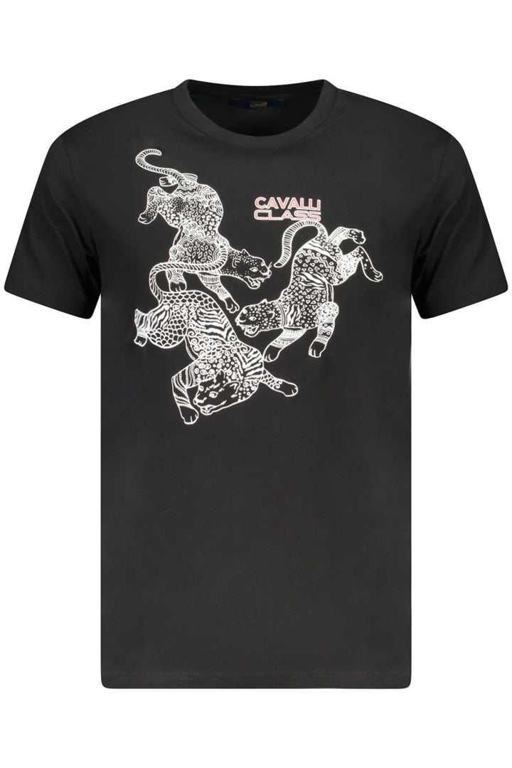 CAVALLI CLASS SHORT SLEEVE T-SHIRT MEN BLACK