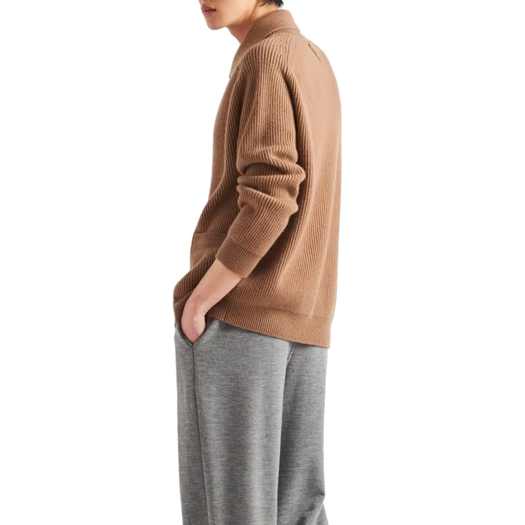 Prada Ribbed Knit Cashmere Cardigan