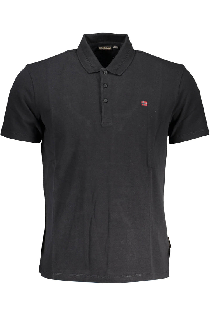 NAPAPIJRI POLO SHORT SLEEVE MEN BLACK