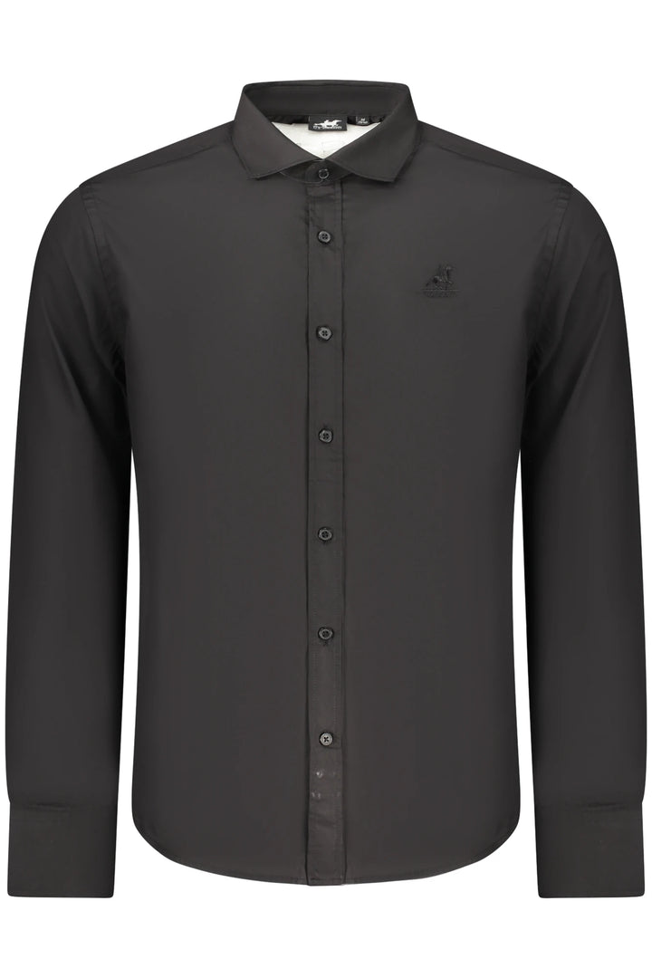 US GRAND MEN S BLACK LONG-SLEEVED SHIRT