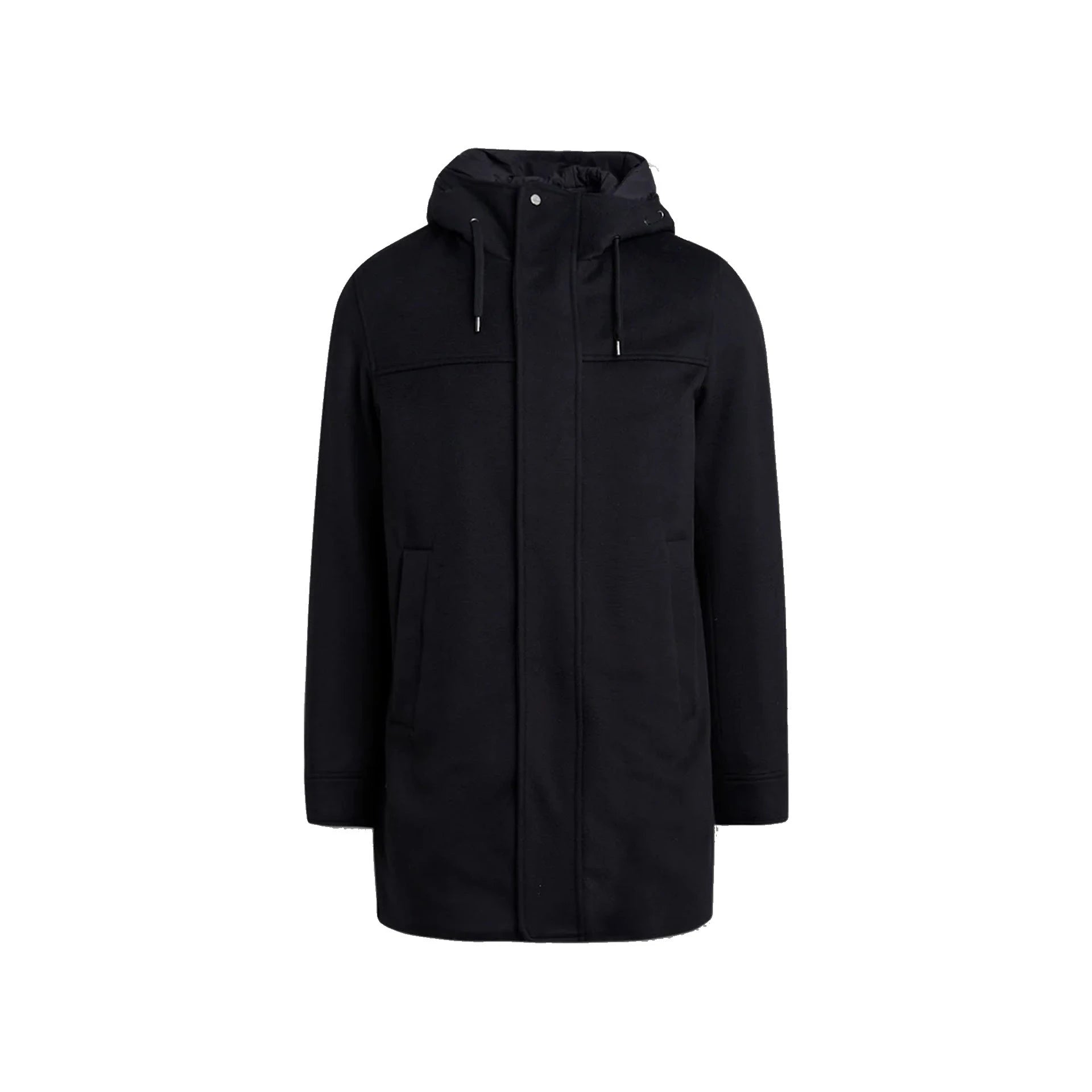 HERNO Wool Cashmere Hooded Coat