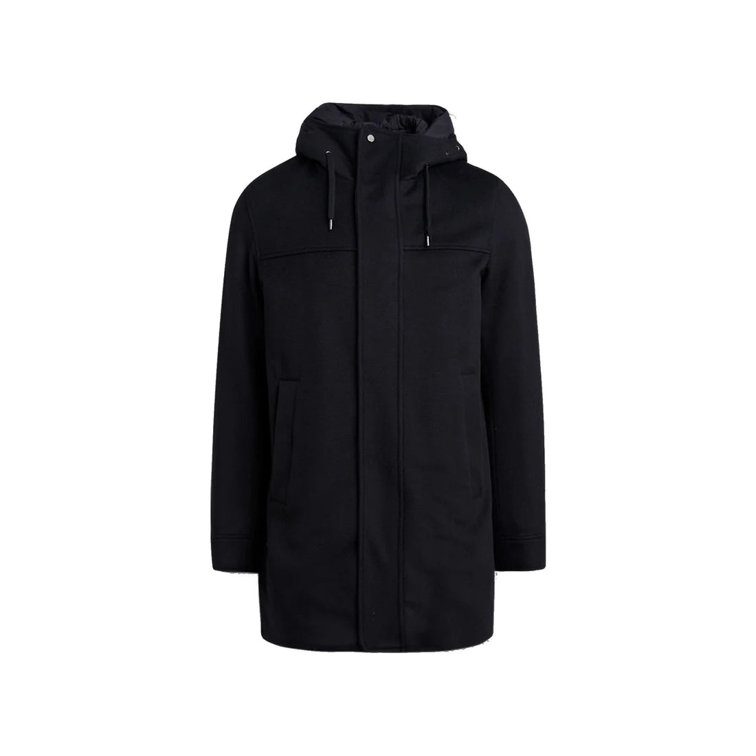 HERNO Wool Cashmere Hooded Coat