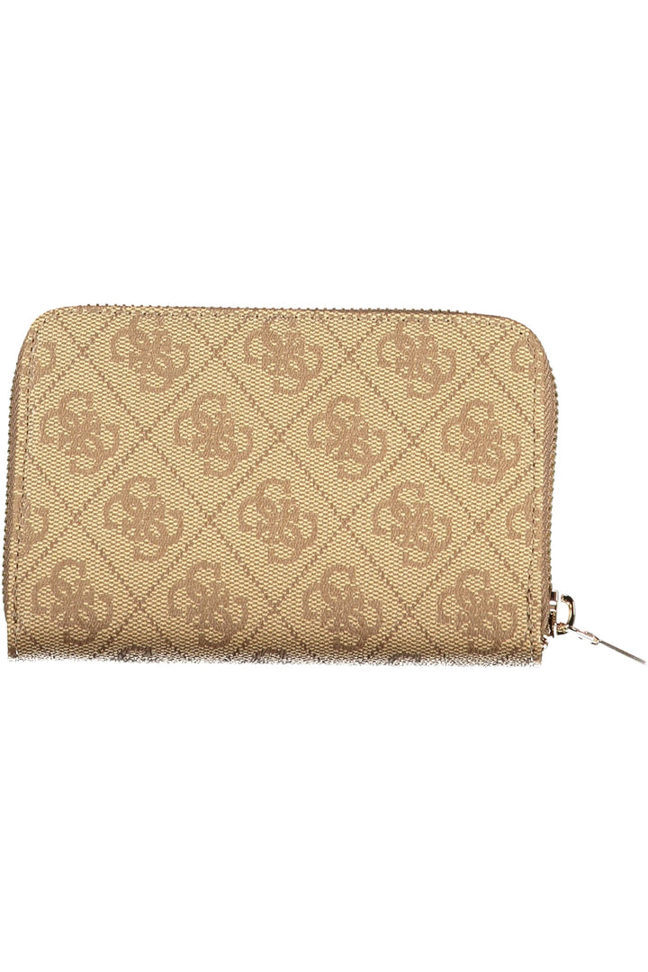 GUESS JEANS WOMEN&#39;S BEIGE WALLET