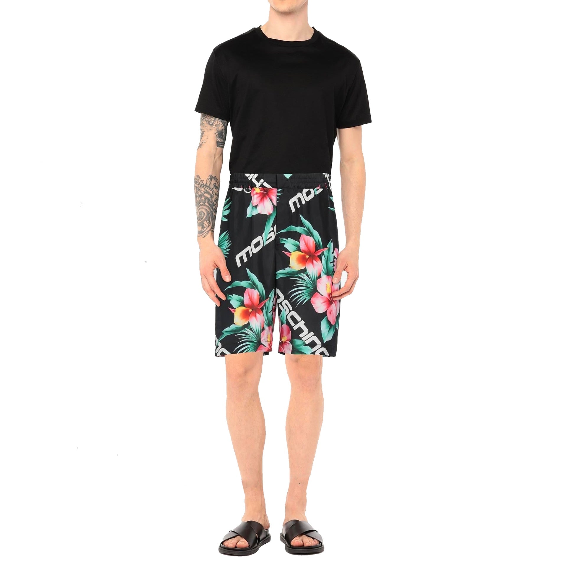 Moschino Floral Print Silk Shorts