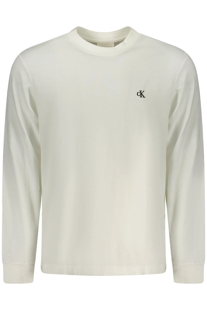 CALVIN KLEIN MEN&#39;S LONG-SLEEVE T-SHIRT WHITE