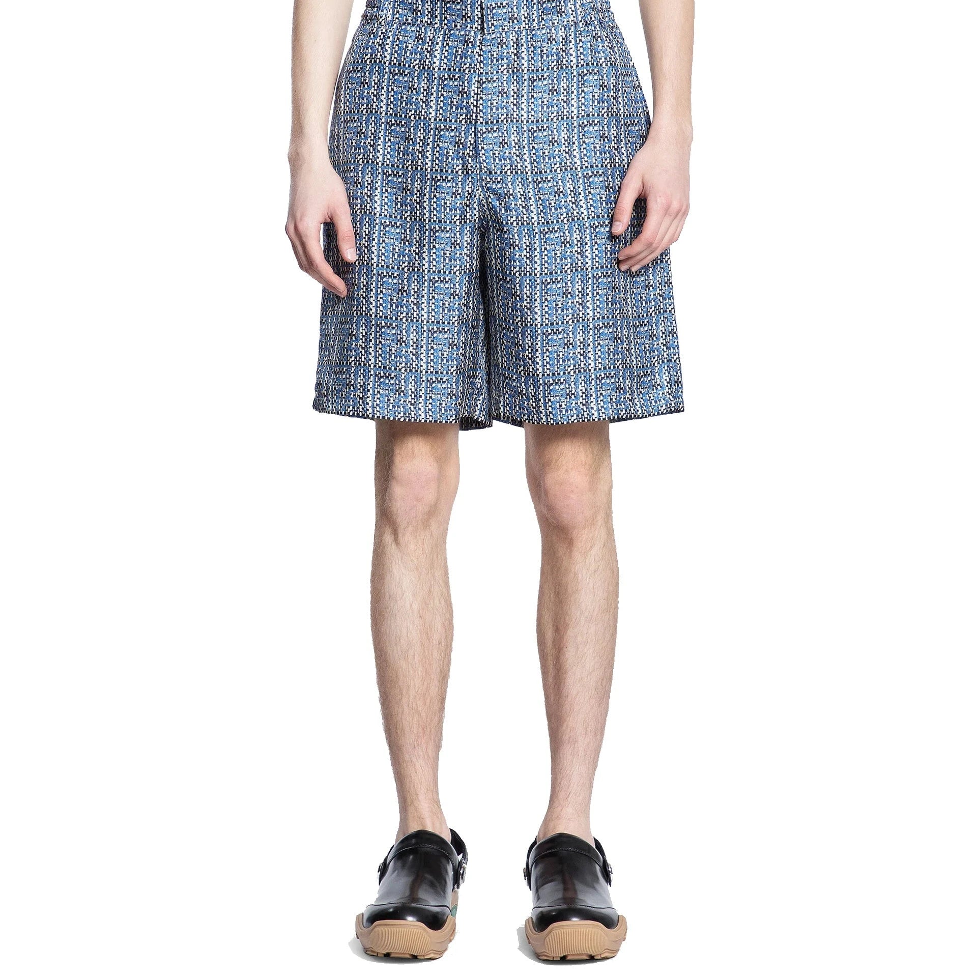 Fendi Printed Silk Shorts