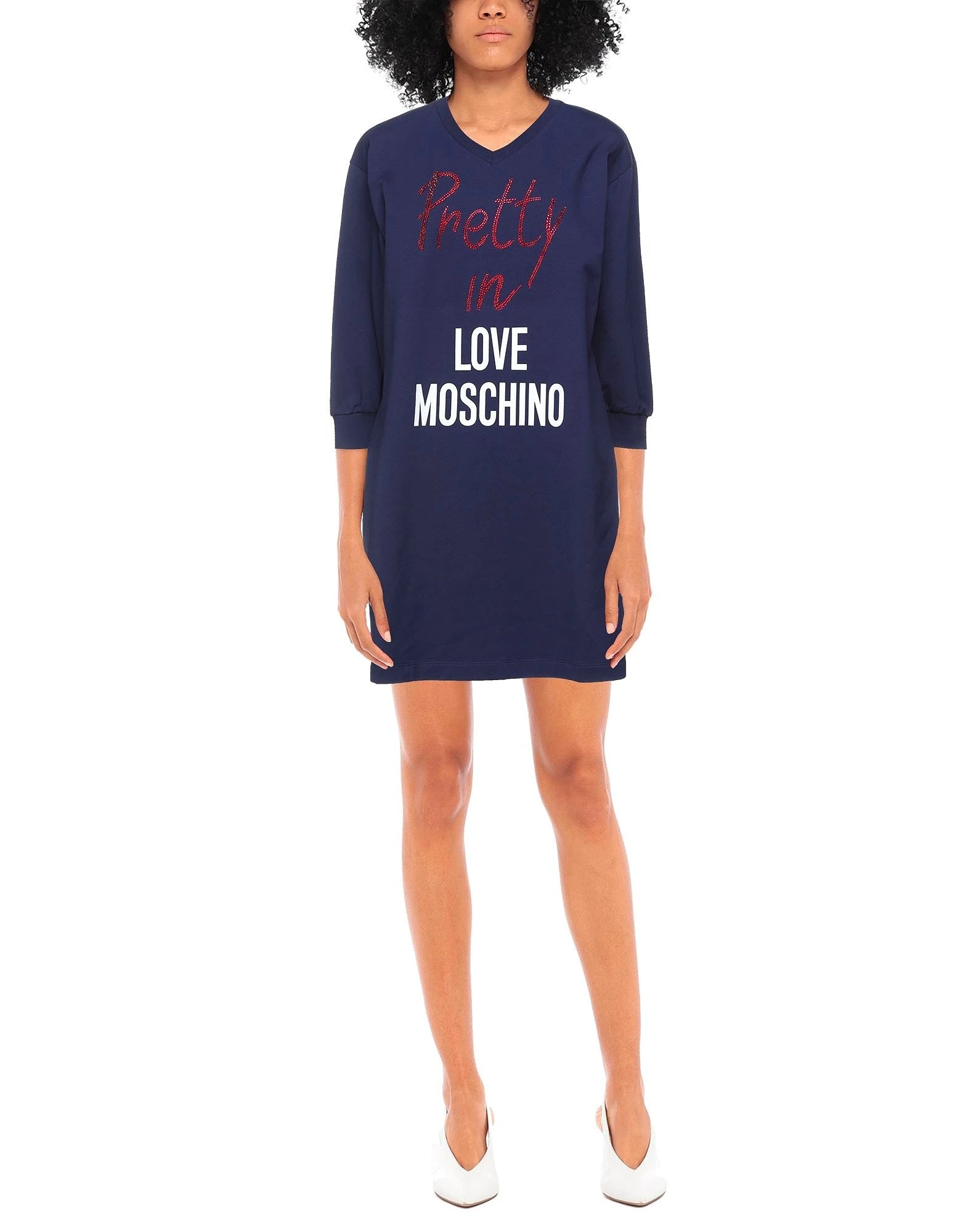 Love Moschino Dress Blue Woman