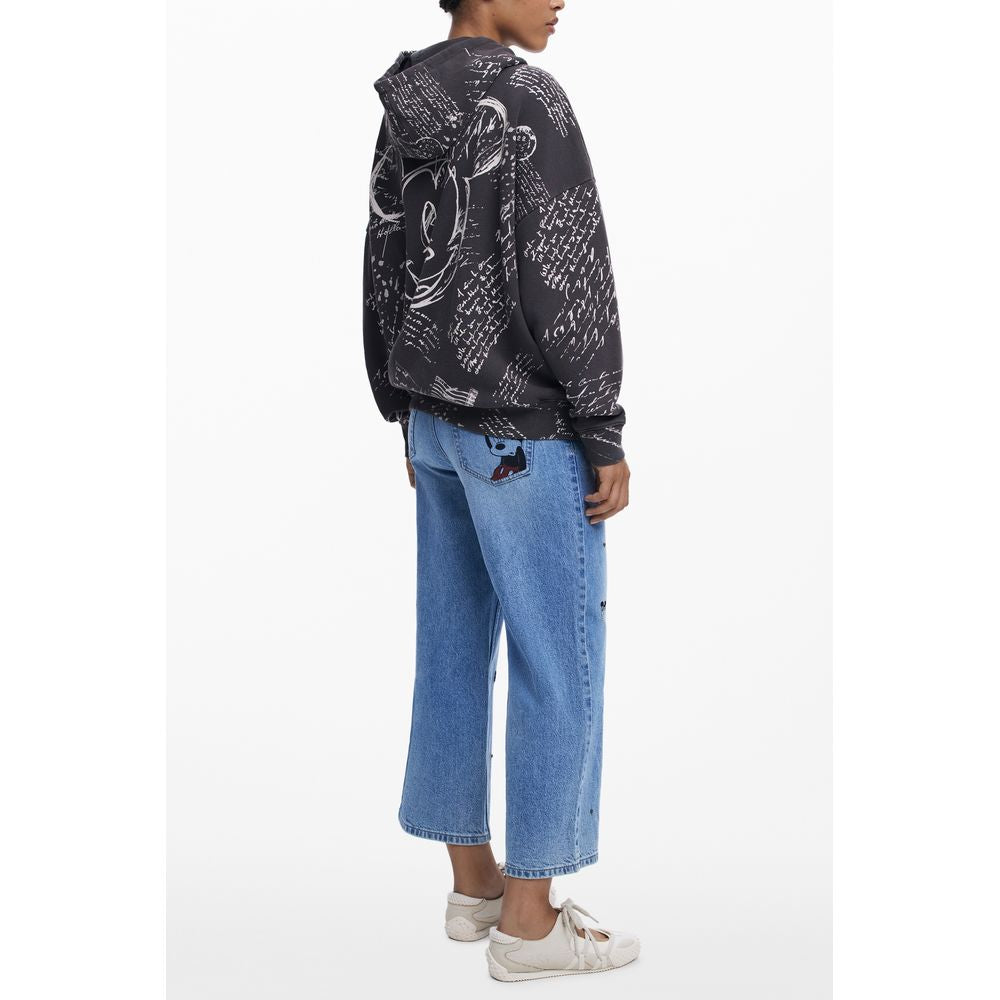 Desigual Black Cotton Sweater