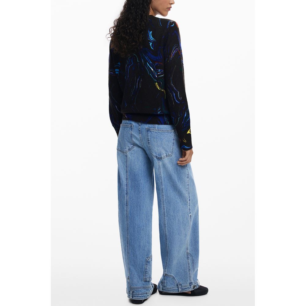 Desigual Black Elastane Sweater