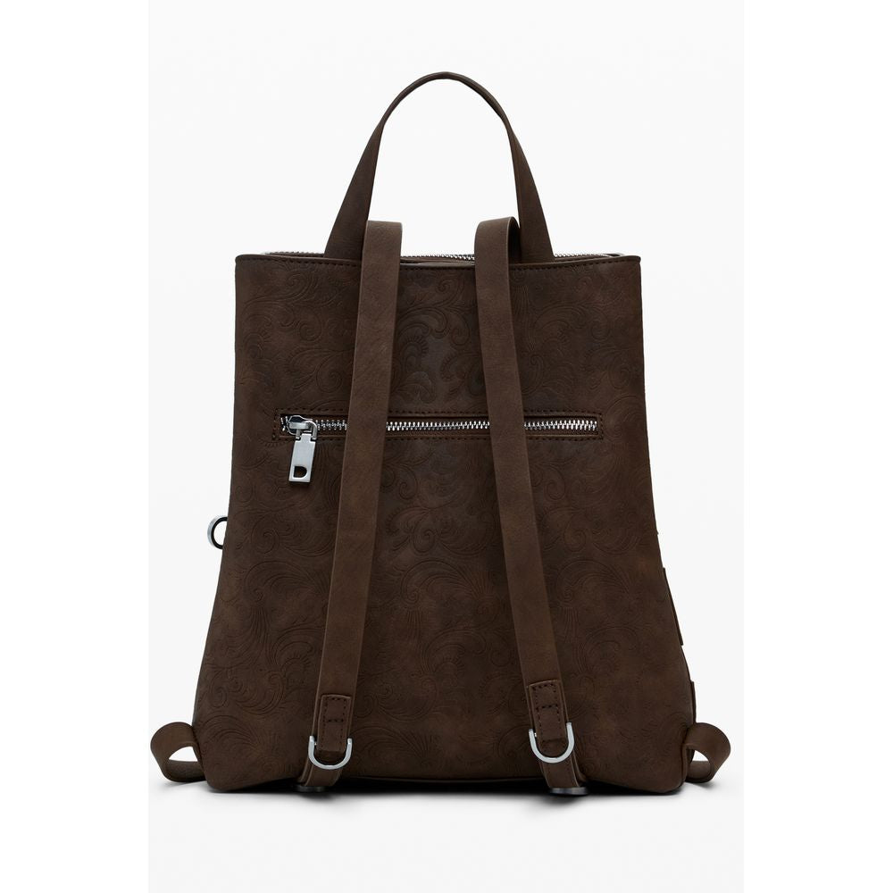 Desigual Brown Polyethylene Backpack