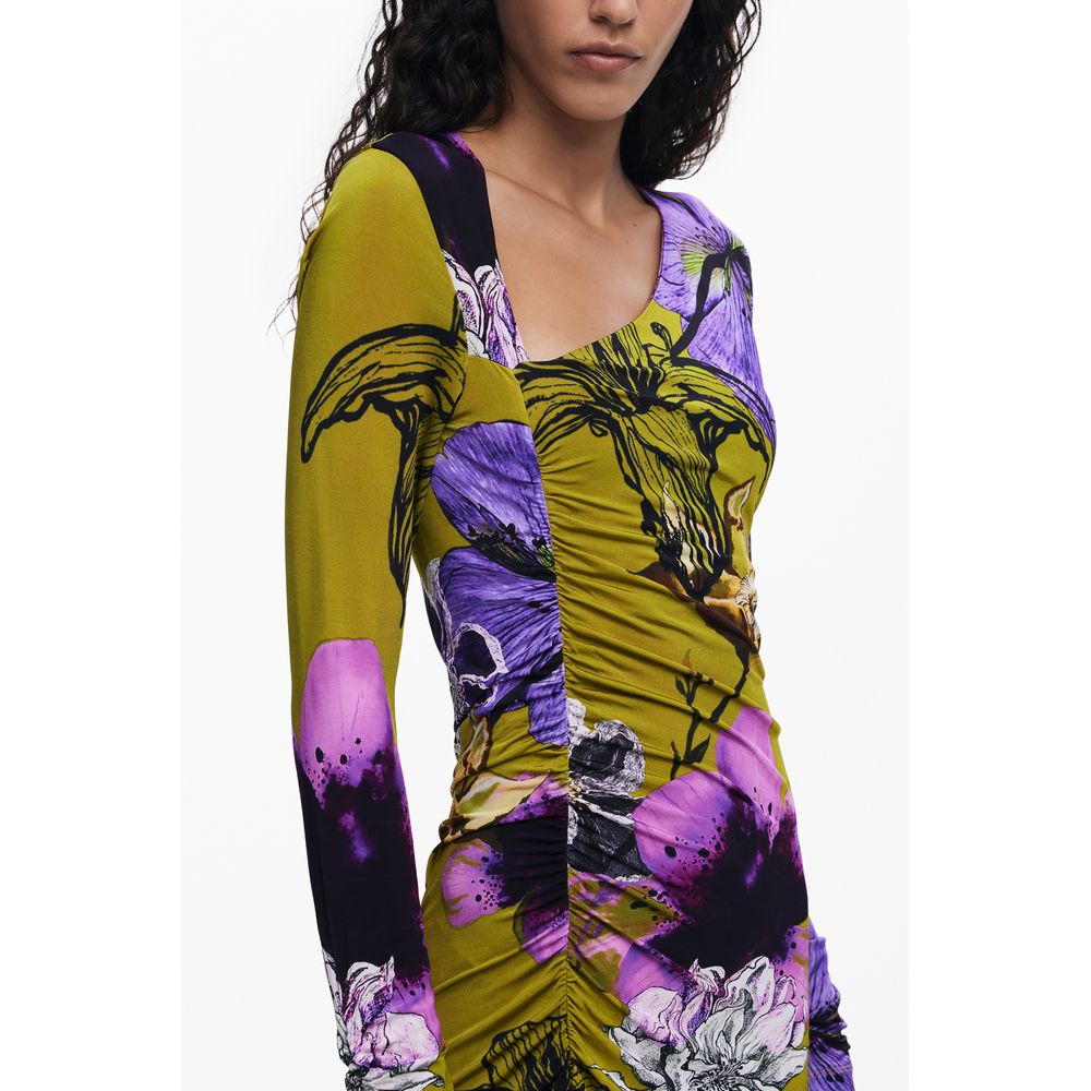 Desigual Green Elastane Dress
