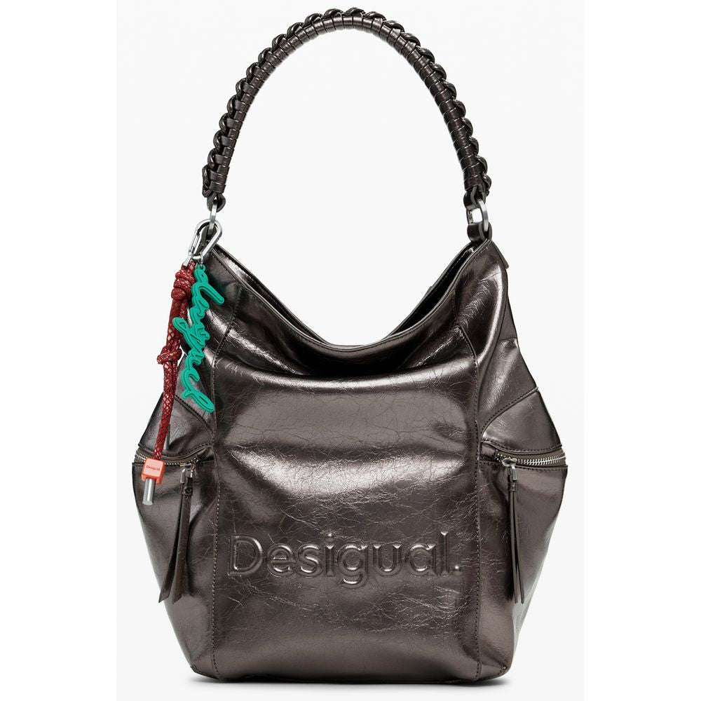 Desigual Bronze Polyethylene Backpack