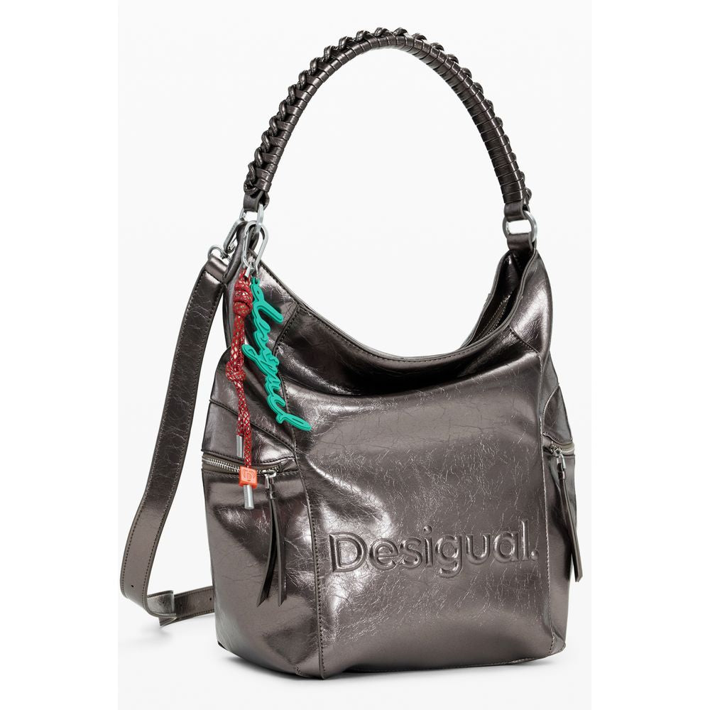 Desigual Bronze Polyethylene Backpack
