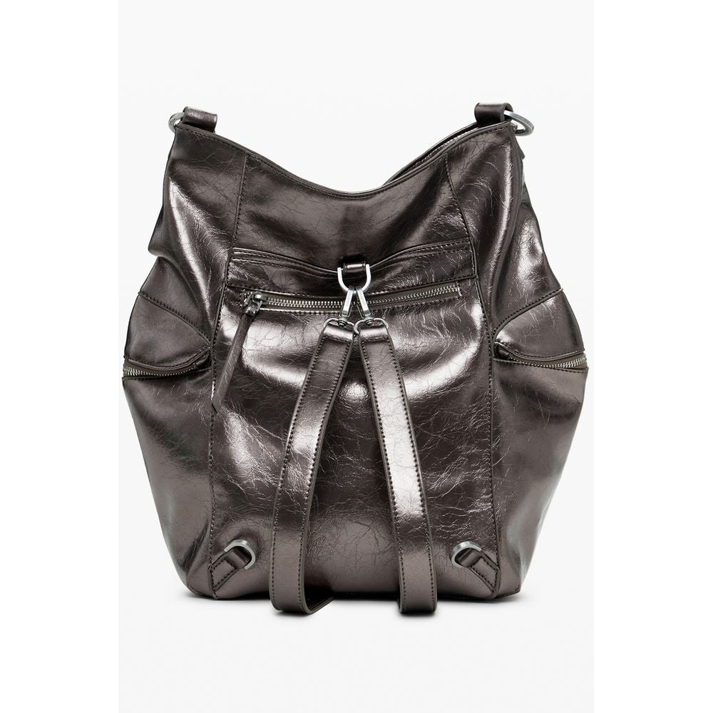 Desigual Bronze Polyethylene Backpack