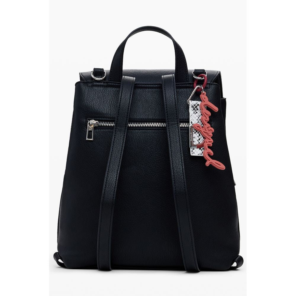 Desigual Black Polyethylene Backpack
