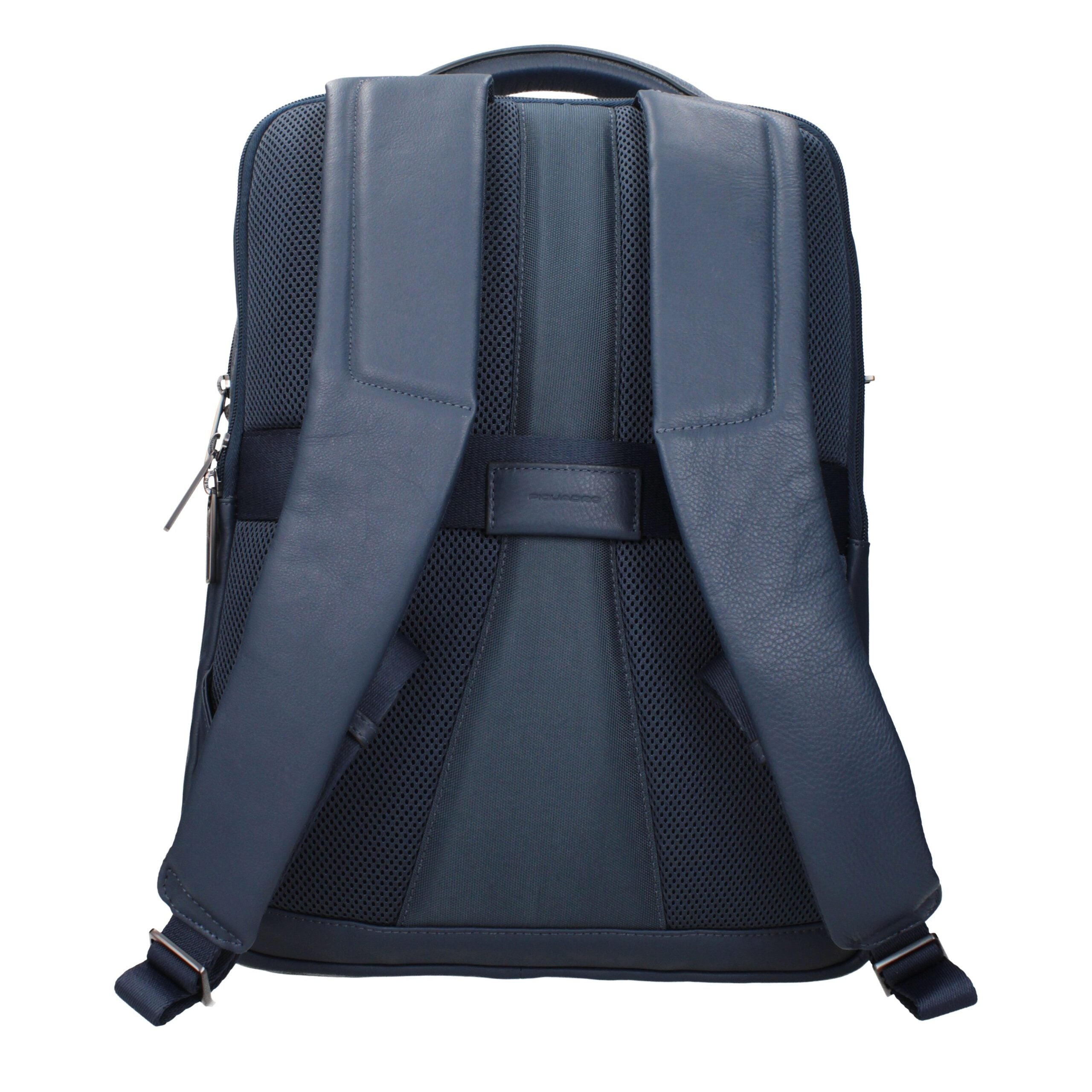 Piquadro Blue Leather Backpack