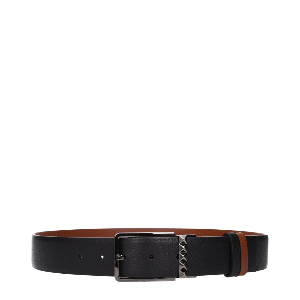 Valentino Garavani Black Leather Belts