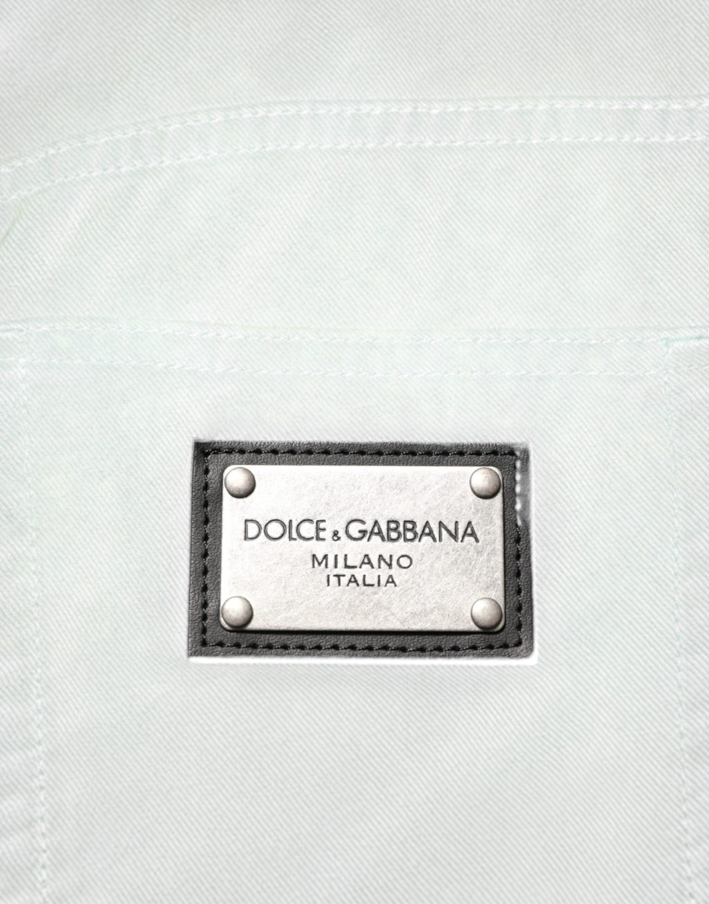 Dolce & Gabbana Dark Green Cotton Stretch Loose Denim Jeans