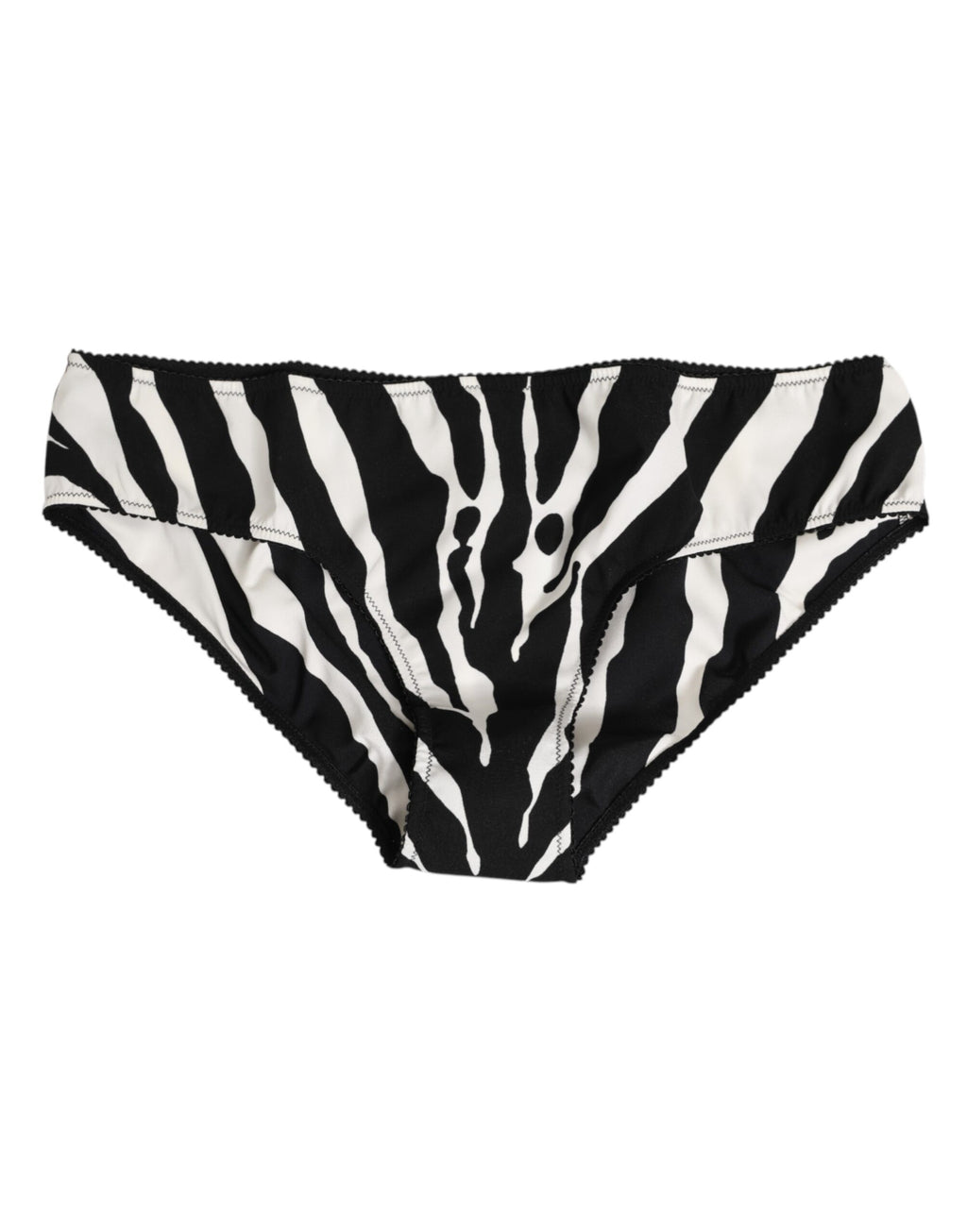 Sous-vêtements slips Dolce &amp; Gabbana à imprimé zèbre noir et blanc