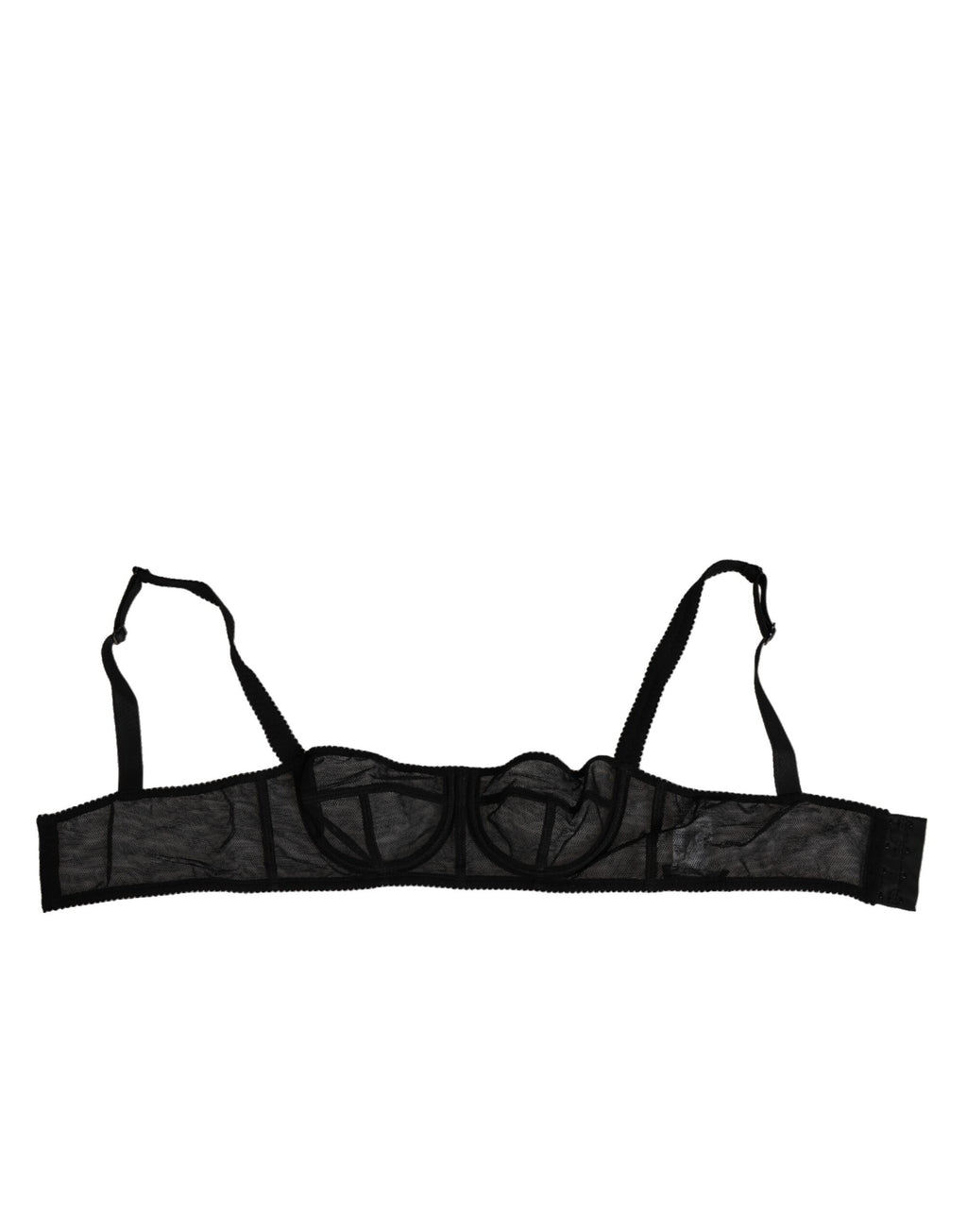 Soutien-gorge balconnet à armatures à fleurs noires Dolce &amp; Gabbana