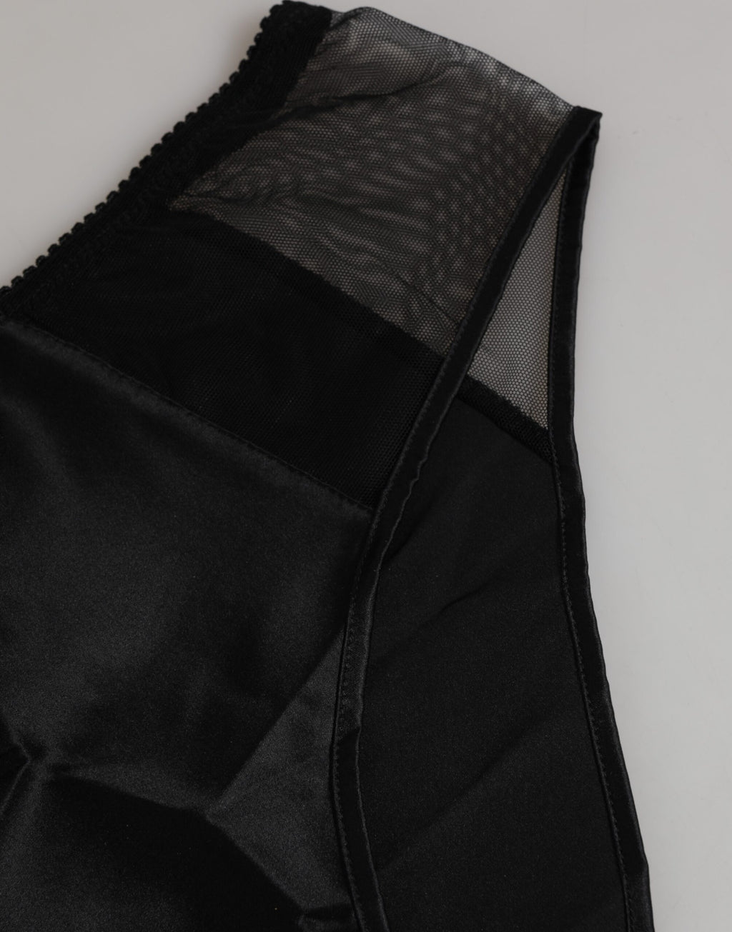 Culotte taille haute en soie extensible noire Dolce &amp; Gabbana
