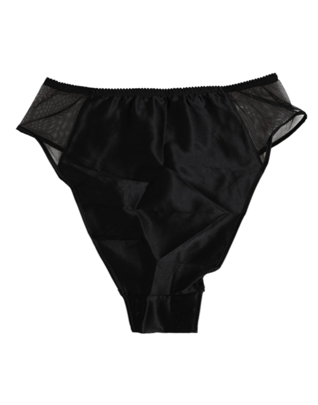 Culotte taille haute en soie extensible noire Dolce &amp; Gabbana