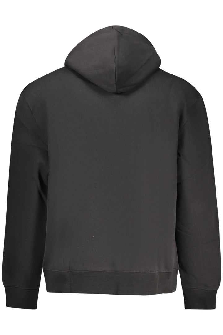CALVIN KLEIN MEN&#39;S BLACK ZIP-UP SWEATSHIRT