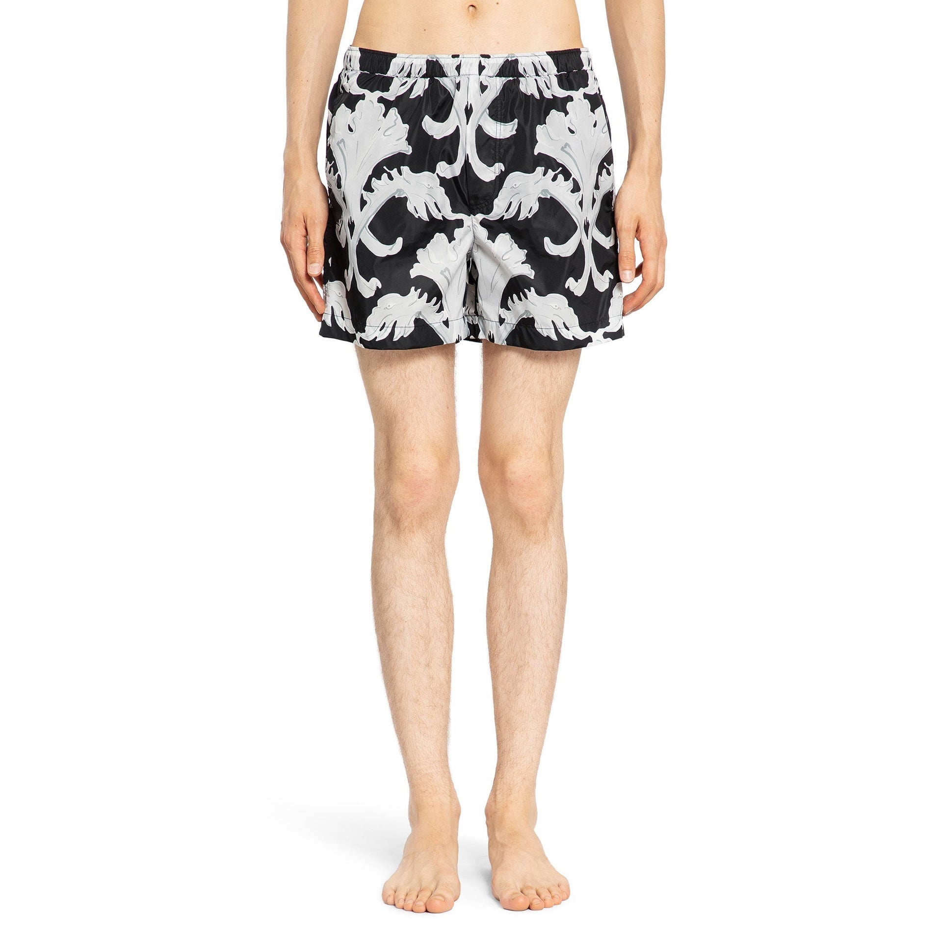 VALENTINO Metamorphos Wall-Print Swim Shorts Black – Siebentaschen