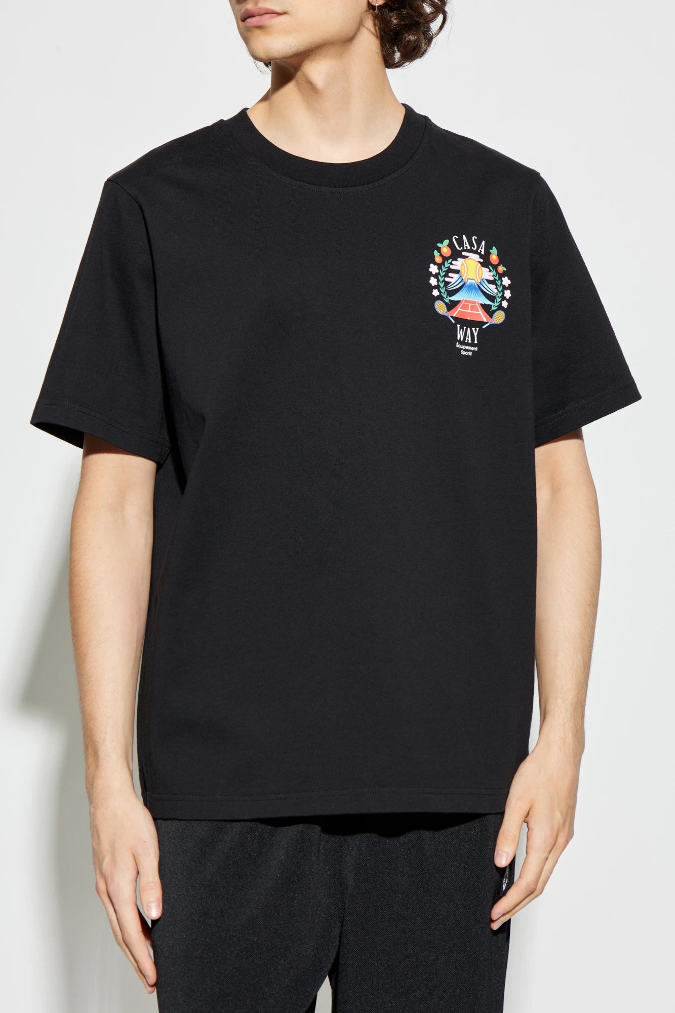 Casablanca T-shirt & Top Black Man