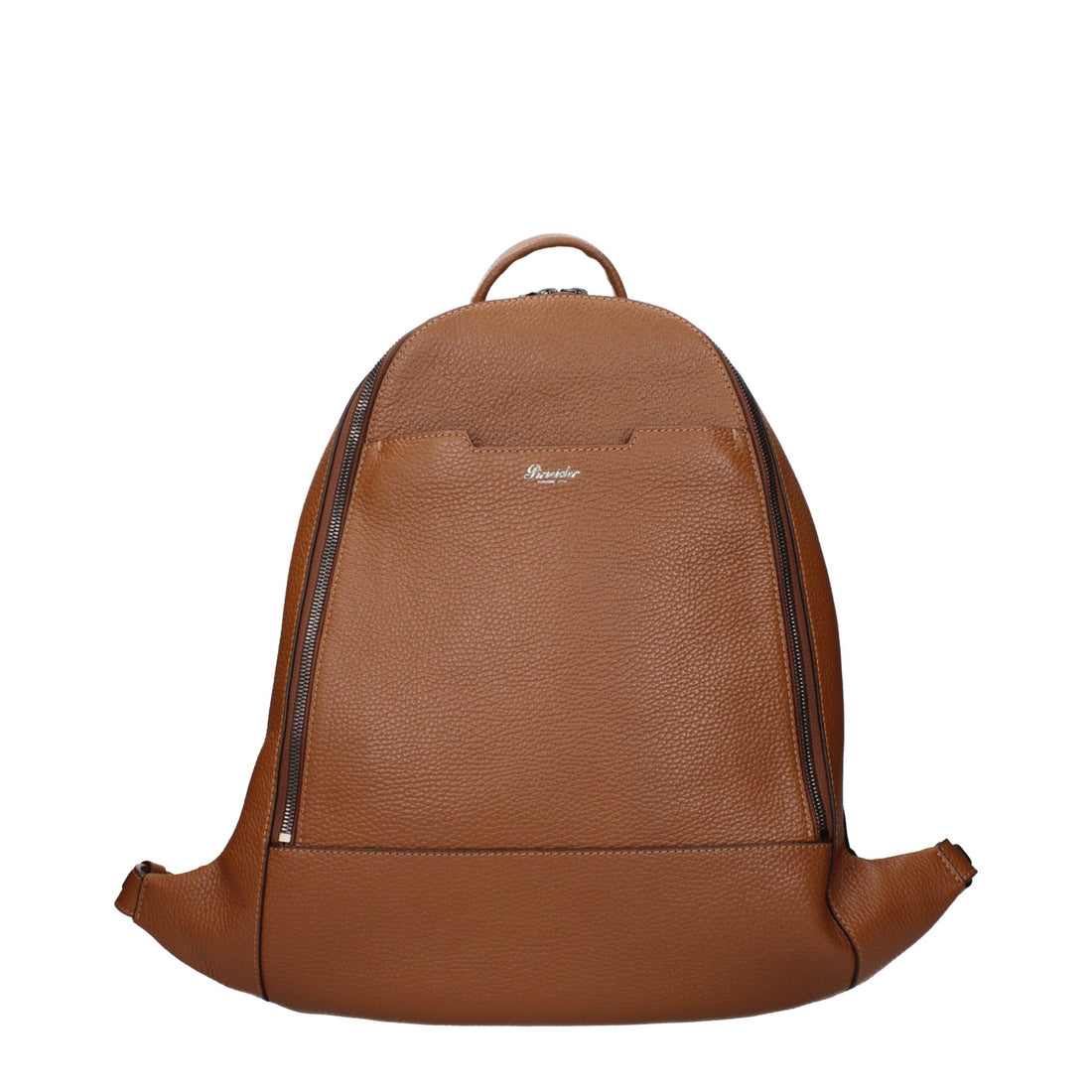 Pineider Brown Leather Backpack