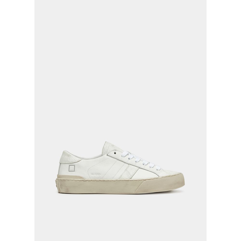 DATE Sneaker aus weißem Leder