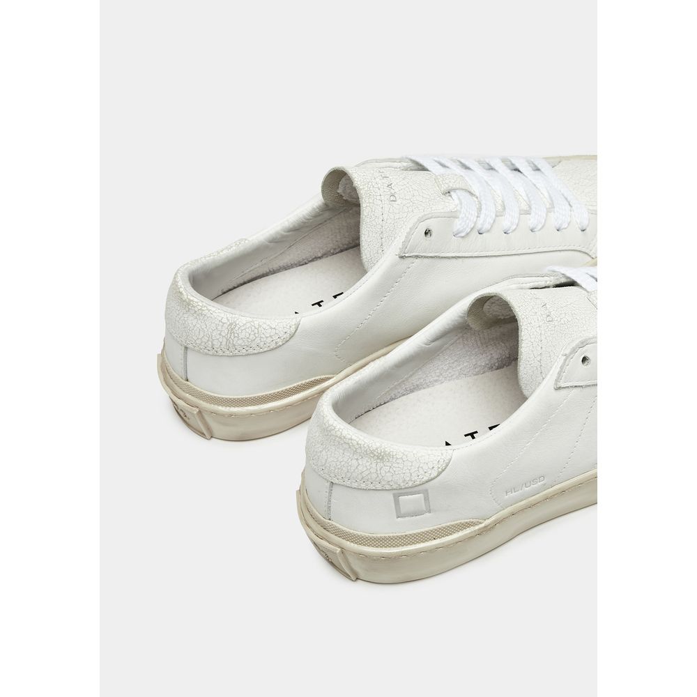 DATE Sneaker aus weißem Leder