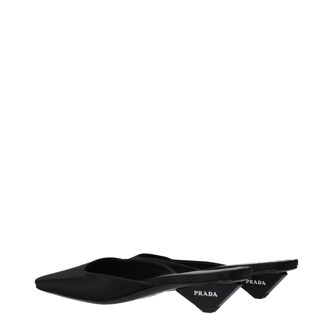 Prada Black Satin Sandals