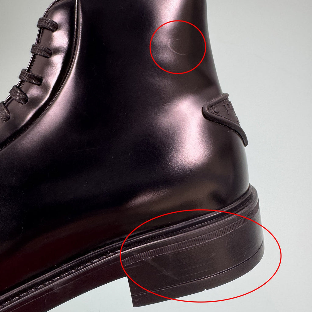 Prada Leather Ankle Boots - MEN SHOES - PRADA - Tluxy New