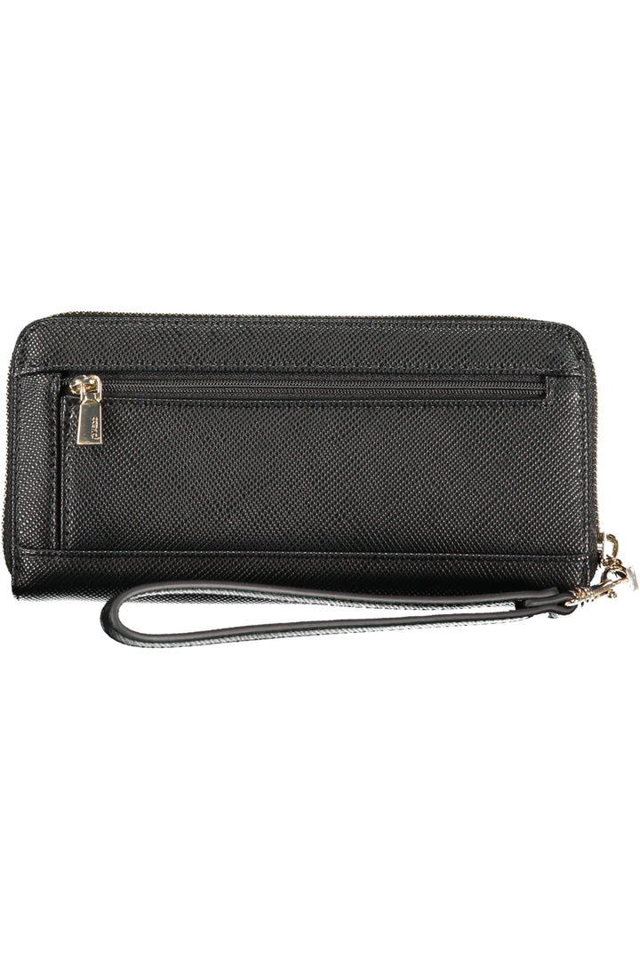 GUESS JEANS WOMEN&#39;S BLACK WALLET