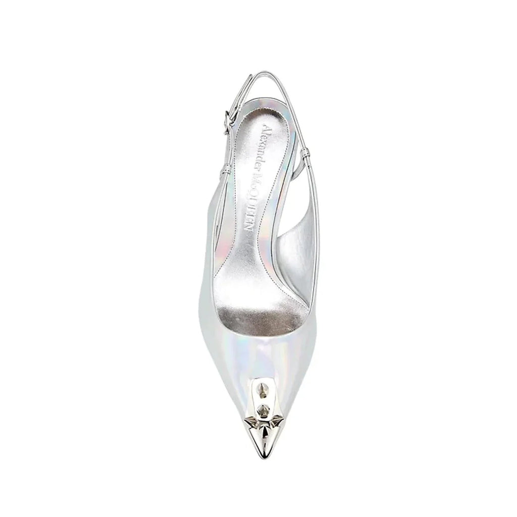 Alexander McQueen Punk Studs Slingback Pumps