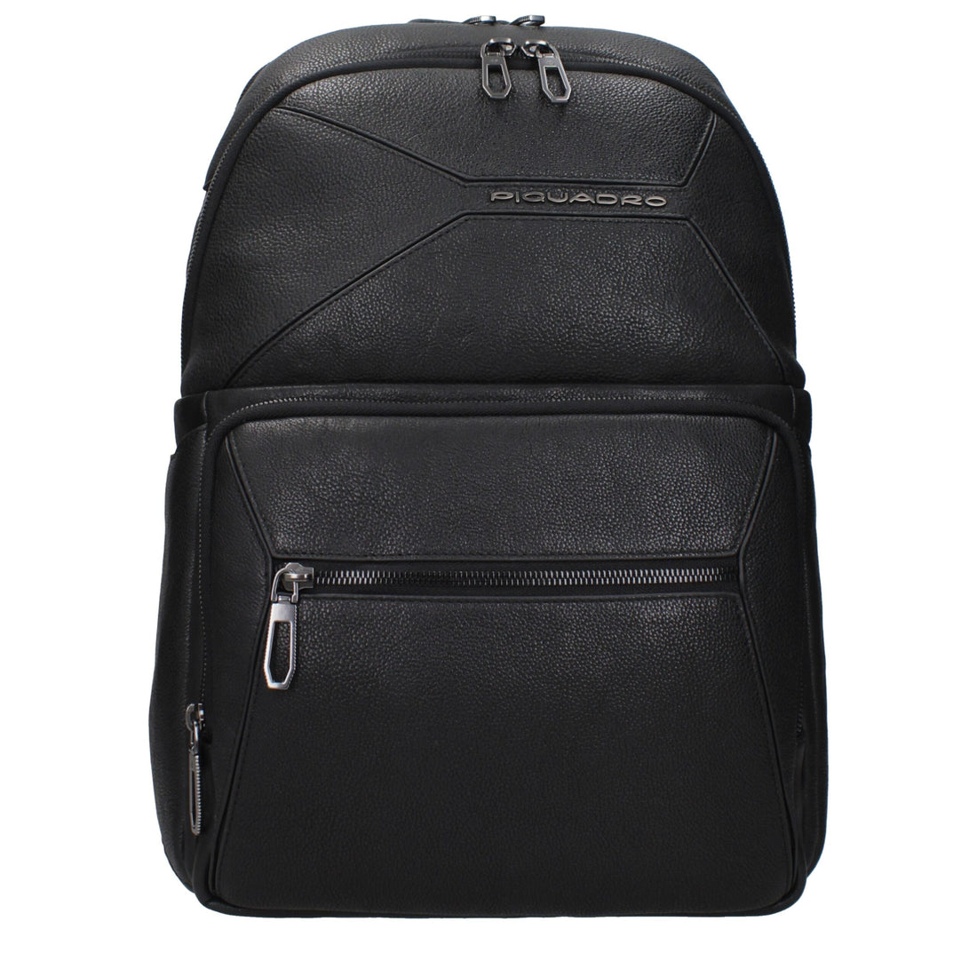 Piquadro Black Leather Backpack