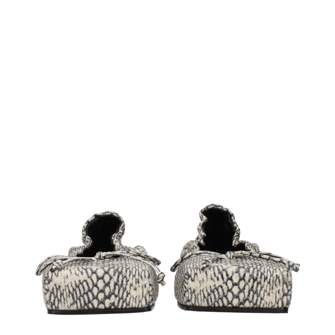 Jacquemus Beige Leather Ballet Flats