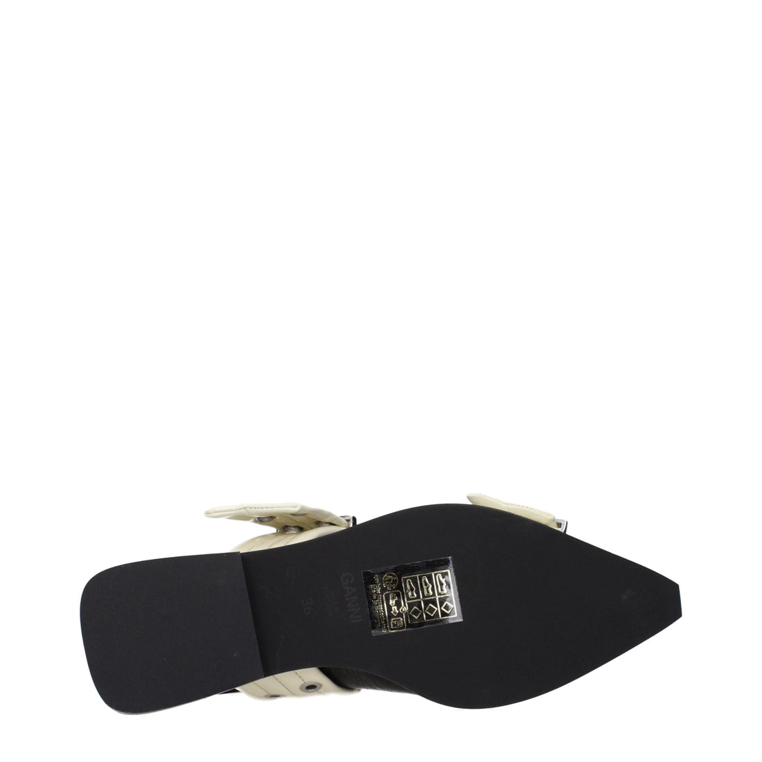 Ganni Black Polyethylene Sandals